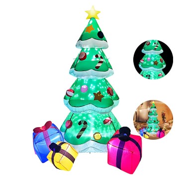 7ft Christmas Inflatable Tree with LED Lights